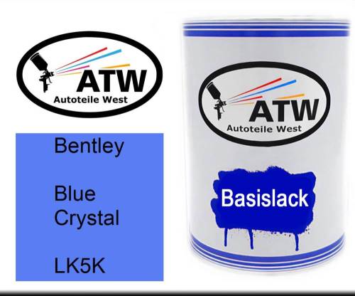 Bentley, Blue Crystal, LK5K: 500ml Lackdose, von ATW Autoteile West.